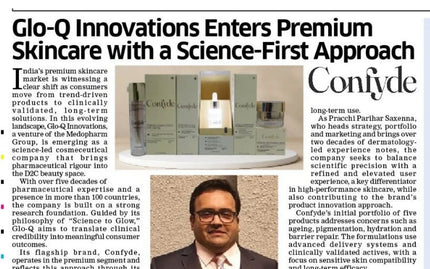 Glo-Q – Innovative Premium Cosmeceutical Company of the year – ET Excellence Summit Tamil Nadu Awards