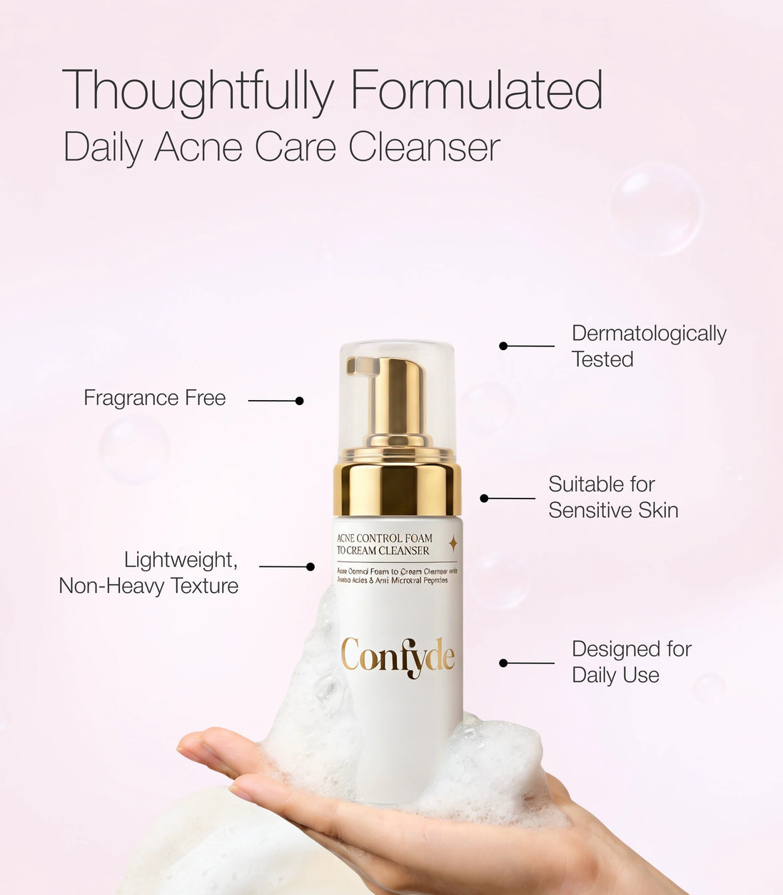 Acne Control Foam to Cream Cleanser