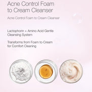 Acne Control Foam to Cream Cleanser