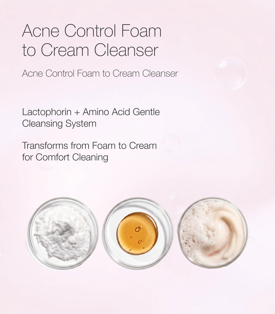 Acne Control Foam to Cream Cleanser