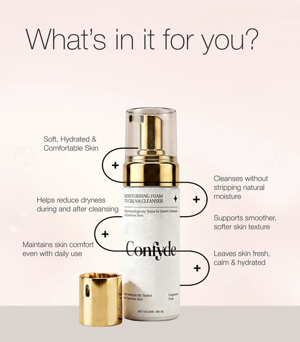 Moisturizing Foam to Cream Cleanser